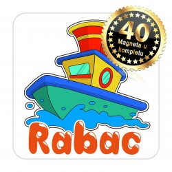 Magneti brod EKO 07 Komplet 40 ili 20 kom  Rabac