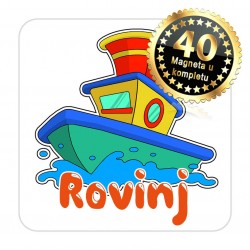 Magneti brod EKO 07 Komplet 40 ili 20 kom  Rovinj