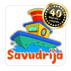 Magneti brod EKO 07 Komplet 40 ili 20 kom  Savudrija