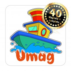 Magneti brod EKO 07 Komplet 40 ili 20 kom  Umag