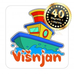 Magneti brod EKO 07 Komplet 40 ili 20 kom  Višnjan