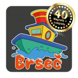 Magneti brod EKO 08 Komplet 40 ili 20 kom  Brseč