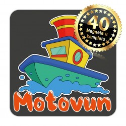 Magneti brod EKO 08 Komplet 40 ili 20 kom  Motovun