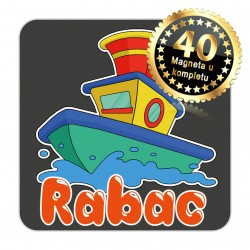 Magneti brod EKO 08 Komplet 40 ili 20 kom  Rabac