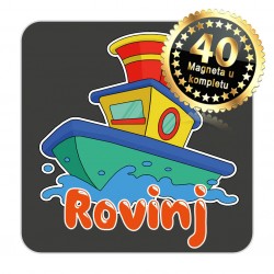 Magneti brod EKO 08 Komplet 40 ili 20 kom  Rovinj
