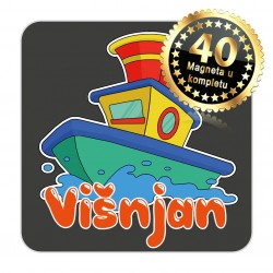 Magneti brod EKO 08 Komplet 40 ili 20 kom  Višnjan