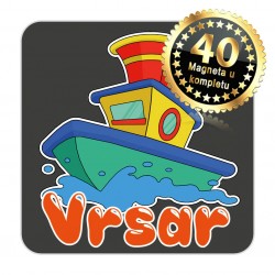 Magneti brod EKO 08 Komplet 40 ili 20 kom  Vrsar