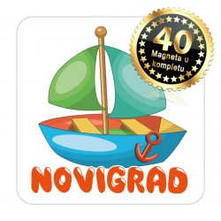 Magneti jedrilica EKO 09 Komplet 40 ili 20 kom  Novigrad
