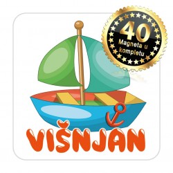 Magneti jedrilica EKO 09 Komplet 40 ili 20 kom  Višnjan