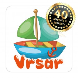 Magneti jedrilica EKO 09 Komplet 40 ili 20 kom  Vrsar