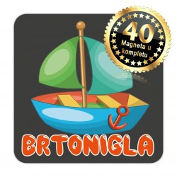 Magneti jedrilica EKO 10 Komplet 40 ili 20 kom  Brtonigla