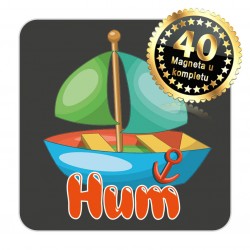 Magneti jedrilica EKO 10 Komplet 40 ili 20 kom  Hum