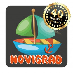 Magneti jedrilica EKO 10 Komplet 40 ili 20 kom  Novigrad