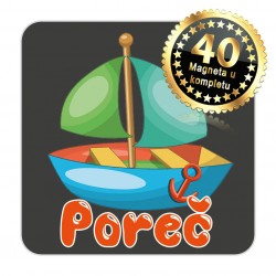 Magneti jedrilica EKO 10 Komplet 40 ili 20 kom  Poreč