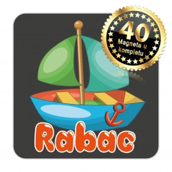 Magneti jedrilica EKO 10 Komplet 40 ili 20 kom  Rabac