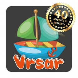 Magneti jedrilica EKO 10 Komplet 40 ili 20 kom  Vrsar