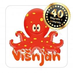 Magneti hobotnica EKO 11 Komplet 40 ili 20 kom  Višnjan