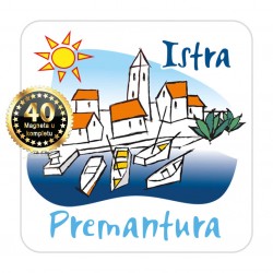 Magneti gradić EKO C 01 W Komplet 40 ili 20 kom  Premantura