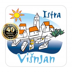 Magneti gradić EKO C 01 W Komplet 40 ili 20 kom  Višnjan