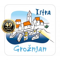 Magneti gradić EKO C 02 W Komplet 40 ili 20 kom  Grožnjan