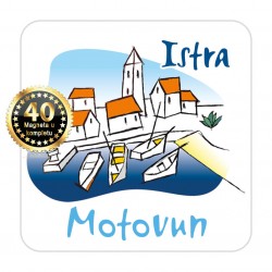 Magneti gradić EKO C 02 W Komplet 40 ili 20 kom  Motovun