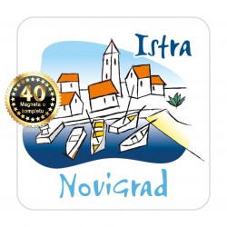 Magneti gradić EKO C 02 W Komplet 40 ili 20 kom  Novigrad