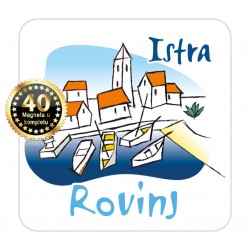 Magneti gradić EKO C 02 W Komplet 40 ili 20 kom  Rovinj