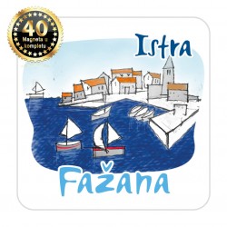 Magneti gradić EKO C 03 W Komplet 40 ili 20 kom  Fažana