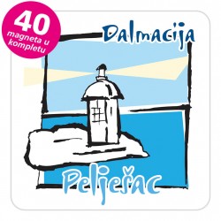 Magneti svjetionik EKO C 17 W Pelješac komplet 40 ili 20 kom