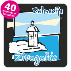 Magneti svjetionik EKO C 17 B Živogošće komplet 40 ili 20 kom
