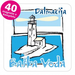 Magneti svjetionik EKO C 19 W Baška Voda komplet 40 ili 20 kom