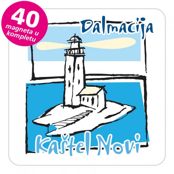 Magneti svjetionik EKO C 19 W Kaštel Novi komplet 40 ili 20 kom