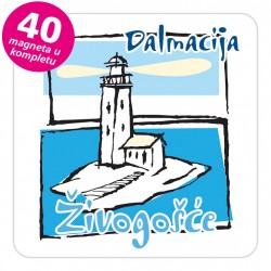 Magneti svjetionik EKO C 19 W Živogošće komplet 40 ili 20 kom