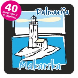 Magneti svjetionik EKO C 19 B Makarska komplet 40 ili 20 kom
