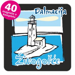 Magneti svjetionik EKO C 19 B Živogošće komplet 40 ili 20 kom