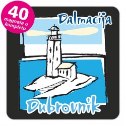 Magneti svjetionik EKO C 19 B Dubrovnik komplet 40 ili 20 kom