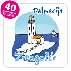 Magneti svjetionik EKO C 20 W Živogošće komplet 40 ili 20 kom