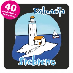 Magneti svjetionik EKO C 20 B Srebreno komplet 40 ili 20 kom