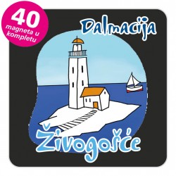 Magneti svjetionik EKO C 20 B Živogošće komplet 40 ili 20 kom