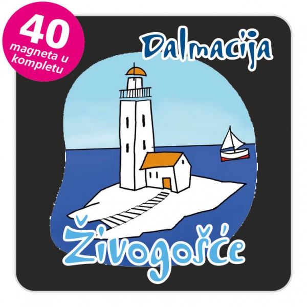 Magneti svjetionik EKO C 20 B Živogošće komplet 40 ili 20 kom
