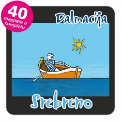 Magneti barba EKO C 22 B Srebreno komplet 40 ili 20 kom