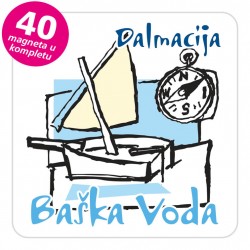 Magneti jedrilica EKO C 23 W Baška Voda komplet 40 ili 20 kom