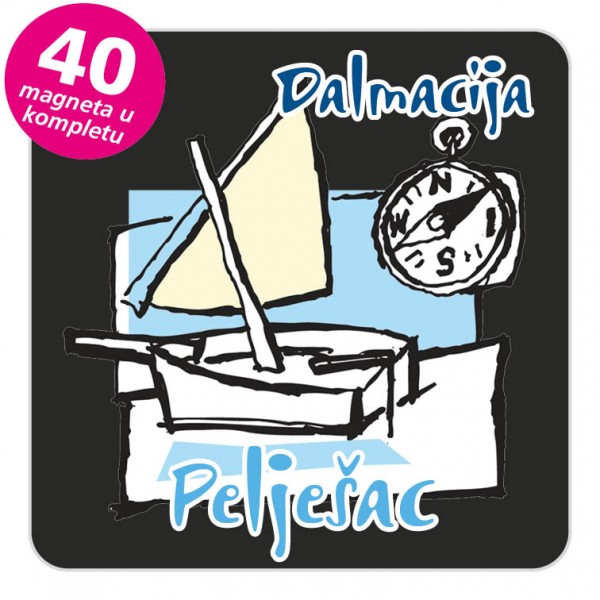Magneti jedrilica EKO C 23 B Pelješac komplet 40 ili 20 kom