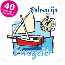 Magneti jedrilica EKO C 24 W Živogošće komplet 40 ili 20 kom