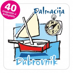 Magneti jedrilica EKO C 24 W Dubrovnik komplet 40 ili 20 kom