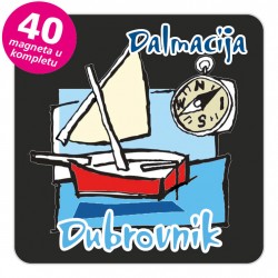 Magneti jedrilica EKO C 24 B Dubrovnik komplet 40 ili 20 kom