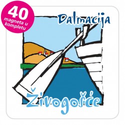 Magneti veslo EKO C 26 W Živogošće komplet 40 ili 20 kom