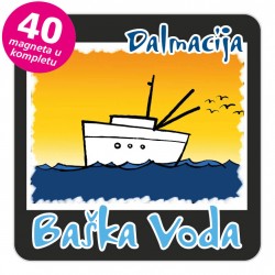 Magneti brod EKO C 27 B Baška Voda komplet 40 ili 20 kom