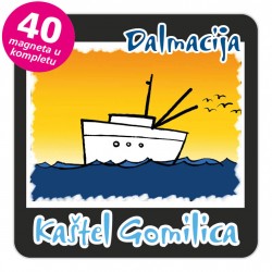Magneti brod EKO C 27 B Kaštel Gomilica komplet 40 ili 20 kom