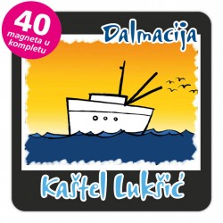 Magneti brod EKO C 27 B Kaštel Lukšić komplet 40 ili 20 kom